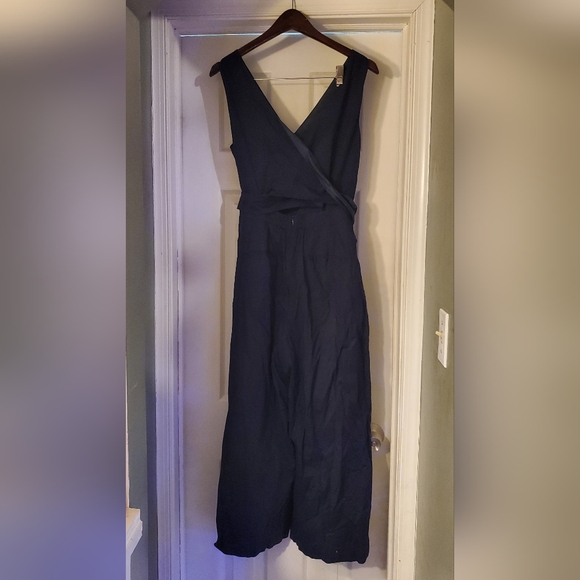 J. Crew Navy Wrap Jumpsuit - Picture 5 of 13
